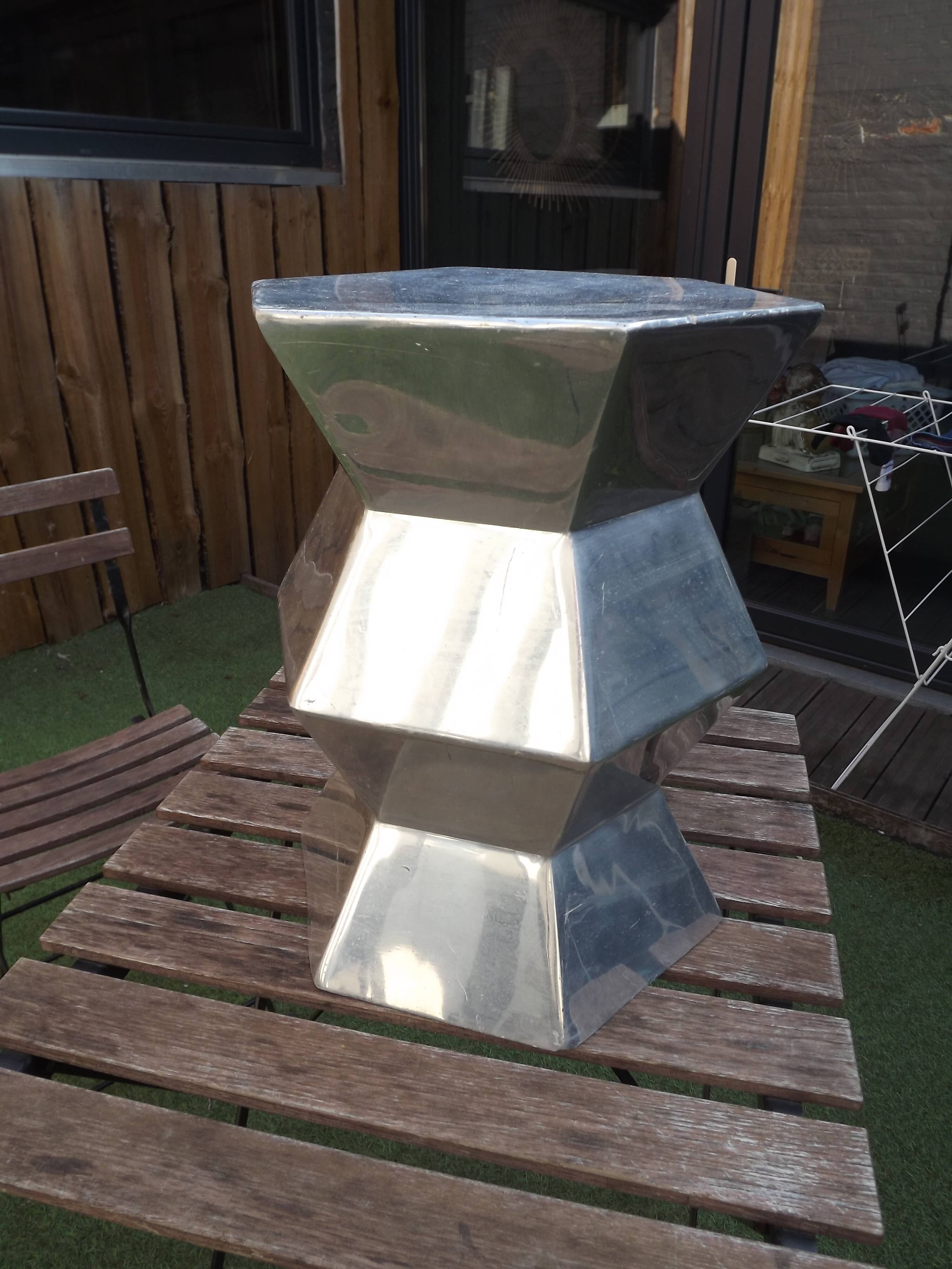 Millbury metal stool Rutledge & King design