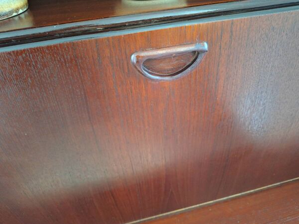 Enfilade vintage Louis van Teeffelen pour Wébé, meuble buffet secrétaire ancien
