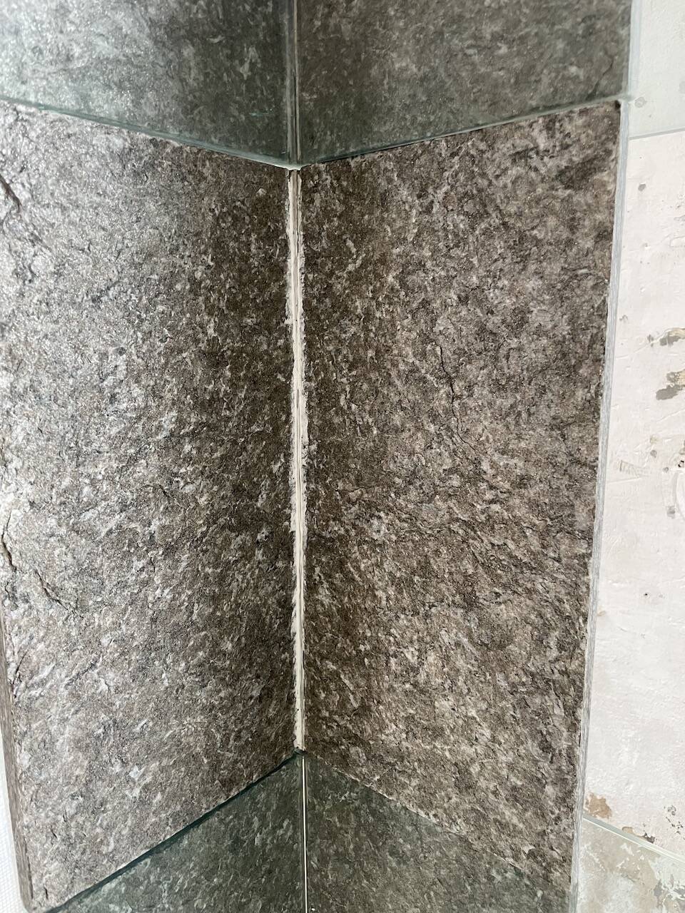 Roche Bobois stone and glass sculpture shelf 1970s