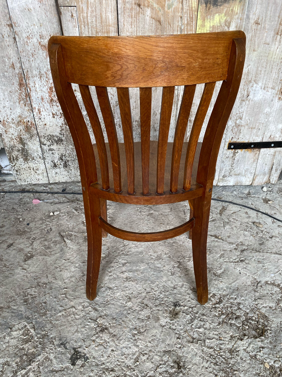 Vintage 1930s Solid Oak Office Chair