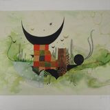 Roland CUCEJ: Triumph of the Moon, original signed lithograph