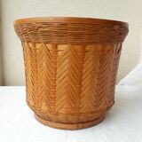 Wicker cache-pot