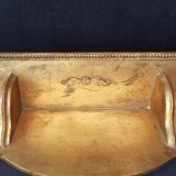 Golden wooden shelf