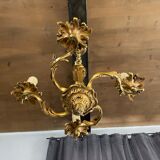 Gilded bronze chandelier Louis XV