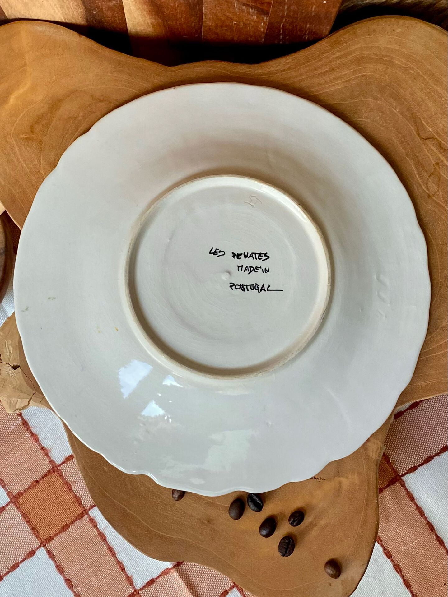 Assiettes Barbotine