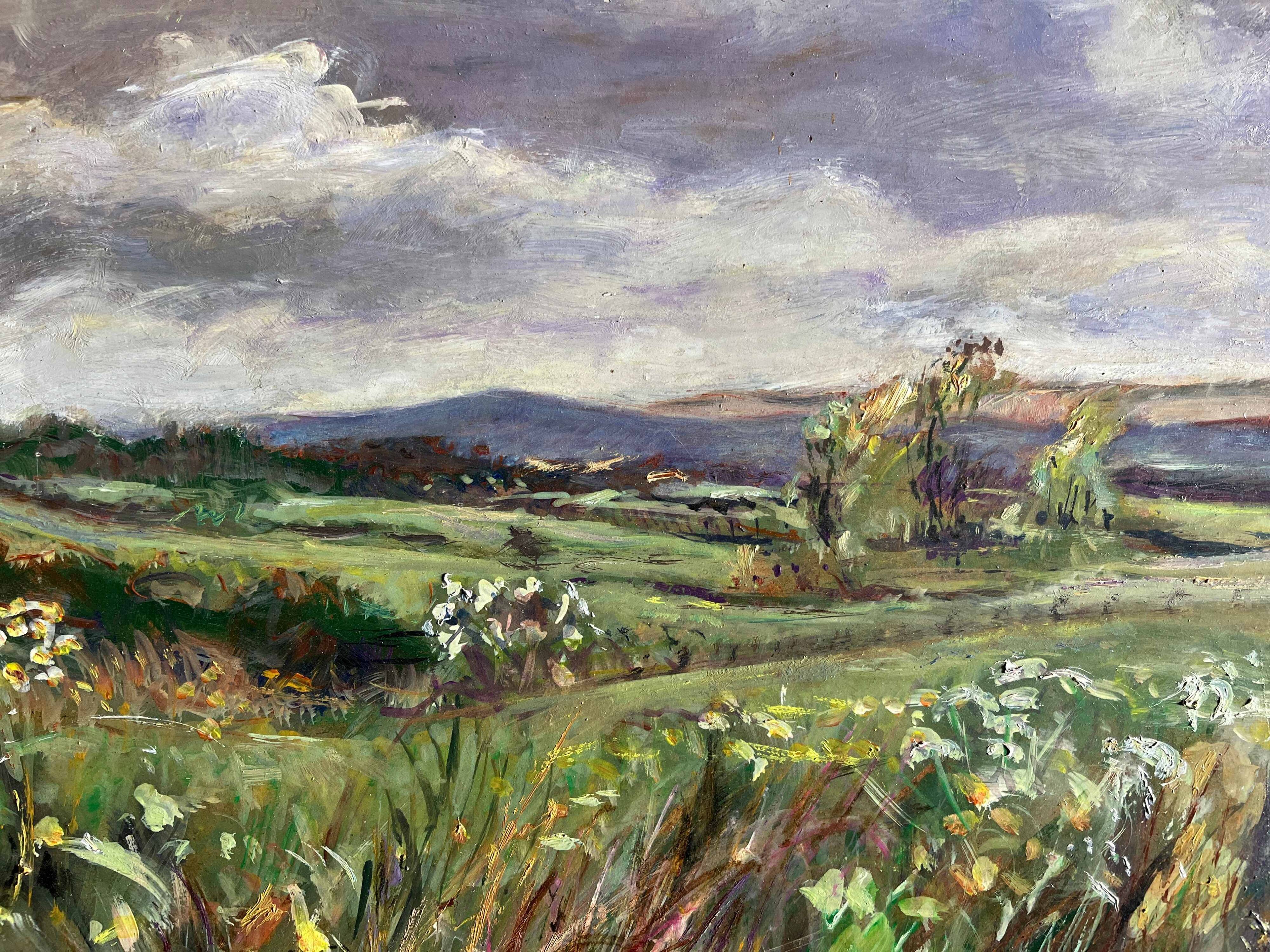 Tableau HSP "Windy Prairie" signed Guignaux? 20th century.