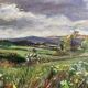 Tableau HSP "Windy Prairie" signed Guignaux? 20th century.