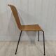 Lot de 10 chaises vintage osier et métal