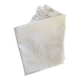 White cotton pillowcase with CS monogram