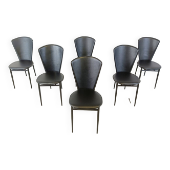 Post modern italian dining chairs, 1980s