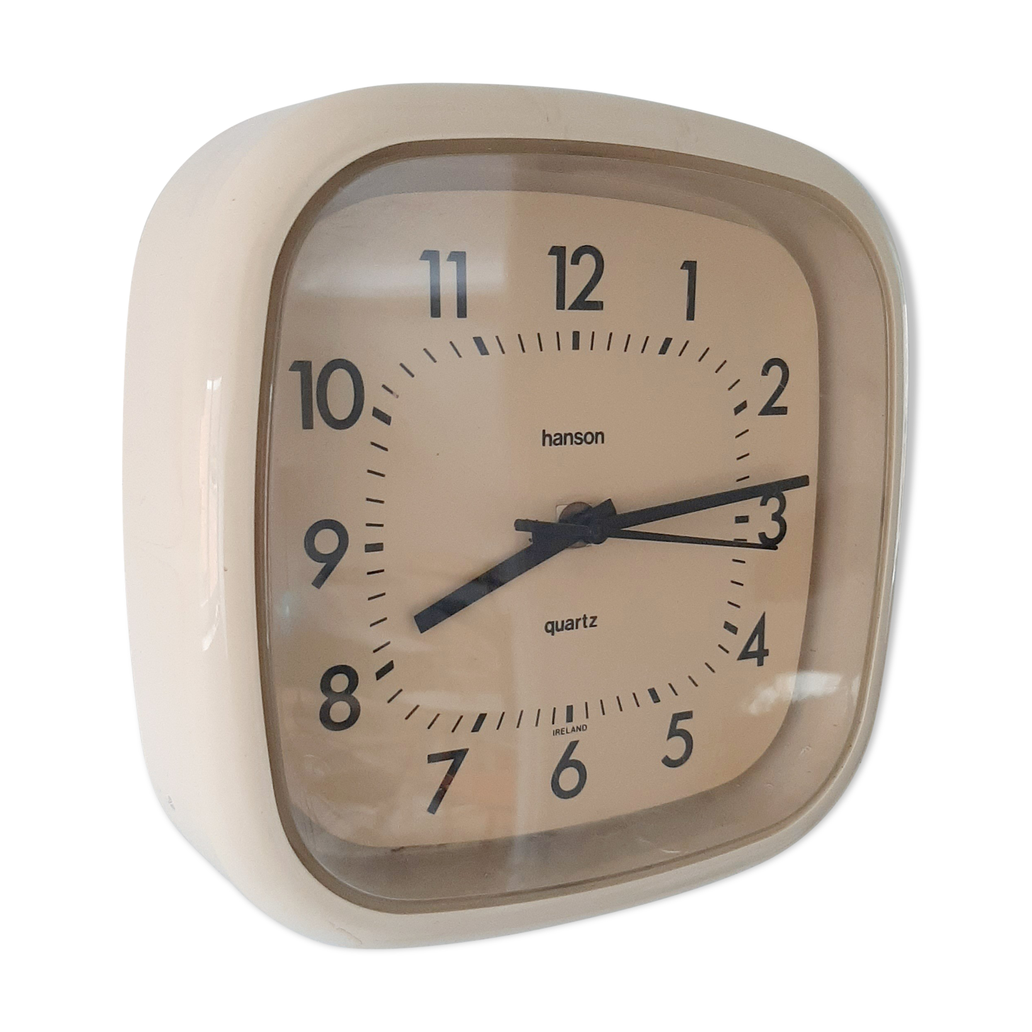 Horloge vintage Hanson beige