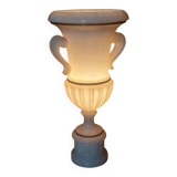 Antique style lamp with marble effect