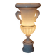 Antique style lamp with marble effect