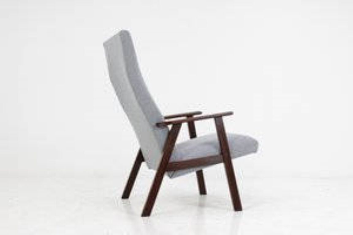 Danish teak highback easy chair 1960s