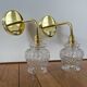 Pair of vintage globe wall sconces