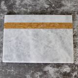 Salvatore – White Rectangular Natural Marble Serving Tray