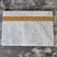 Salvatore – Rectangular serving tray in natural white marble