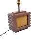 Art deco ceramic table lamp, Andre Fau Boulogne France circa 1940s