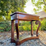 19th Century Empire Style Mahogany Console Table