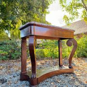 19th Century Empire Style Mahogany Console Table
