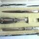 Office adornment, paper cutter, pen holder, seal, Art Deco silver metal