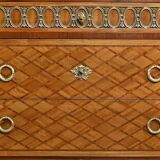 Marquetry commode, Louis XV-Louis XVI Transition style – Early