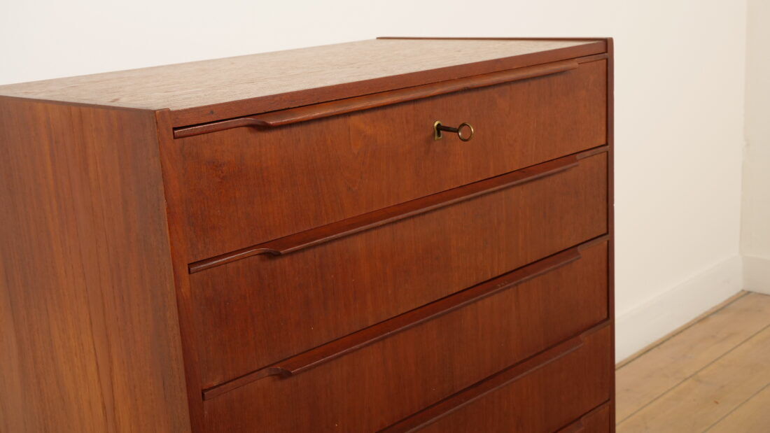 Vintage Danish chest of drawers | Teak | 6 drawers | 100 cm