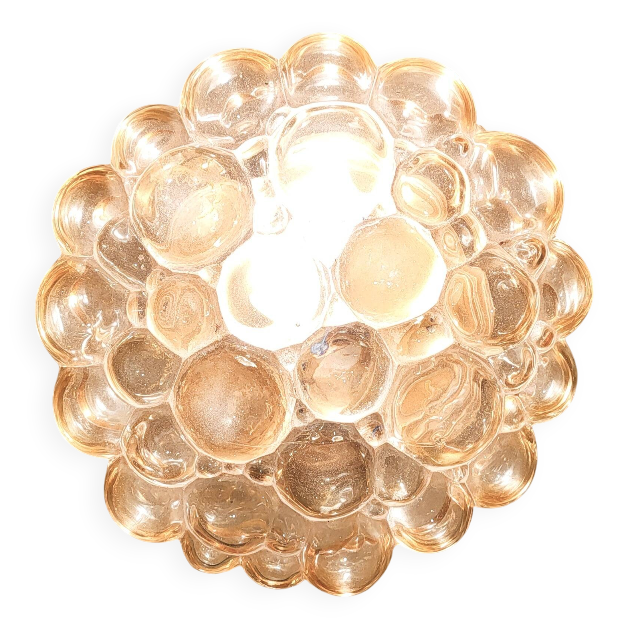 Ceiling bubble glass lamp by Helena Tynell