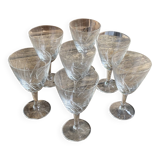 7 verres à pied