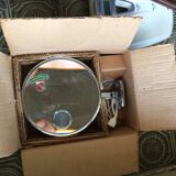 Chrome magnifying luminous mirror brand Brot 50s-60s