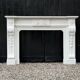 Napoleon III fireplace in statuary white marble, circa 1880.