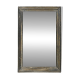 Weathered wood wall mirror (92 x 61 x 8cm)