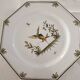 Moustiers porcelain cake plate and server set