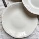 5 vintage Gien earthenware plates from France, mismatched, vintage blue pattern