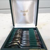 12 Chritofle mocha spoons