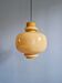 Scandinavian suspension light in mustard opaline, H-A Jakobsson, 1970.