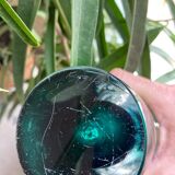 Shell crystal art sculpture vase by Paul Kedelv for Flygsfors, Scandinavian glass