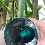 Shell crystal art sculpture vase by Paul Kedelv for Flygsfors, Scandinavian glass