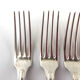 Christofle 10 forks in silver metal model Versailles