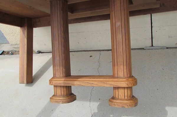 Dining table of 2 meters to 3.4 meters oak