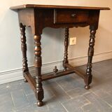 Old wooden side table
