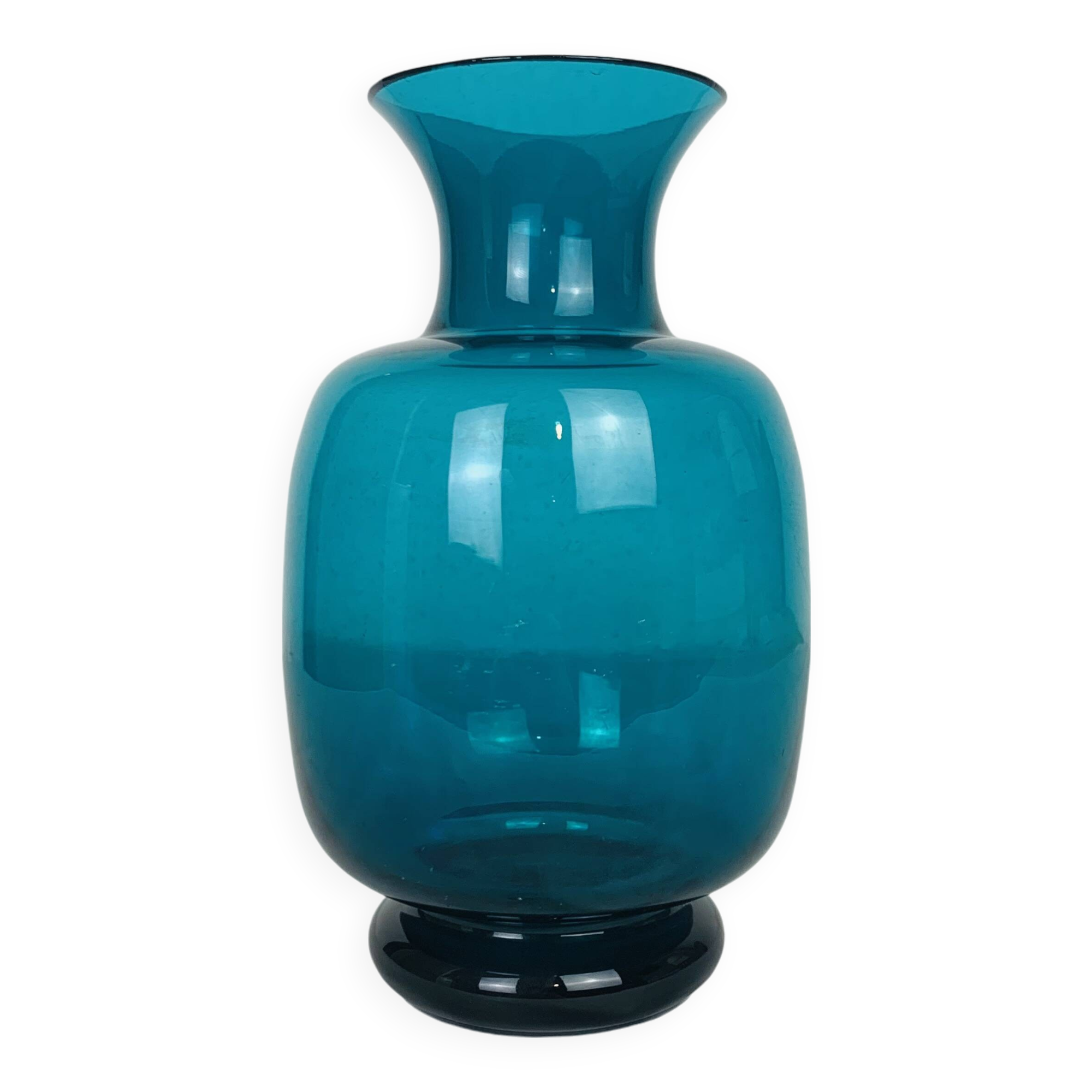 Scandinavian blue glass vase, Sweden, 1960s