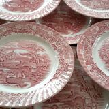 Service of 12 flat plates Barrats made in England