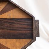 Tray in Art Deco marquetry
