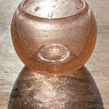 Vase verre rose d’après Biot