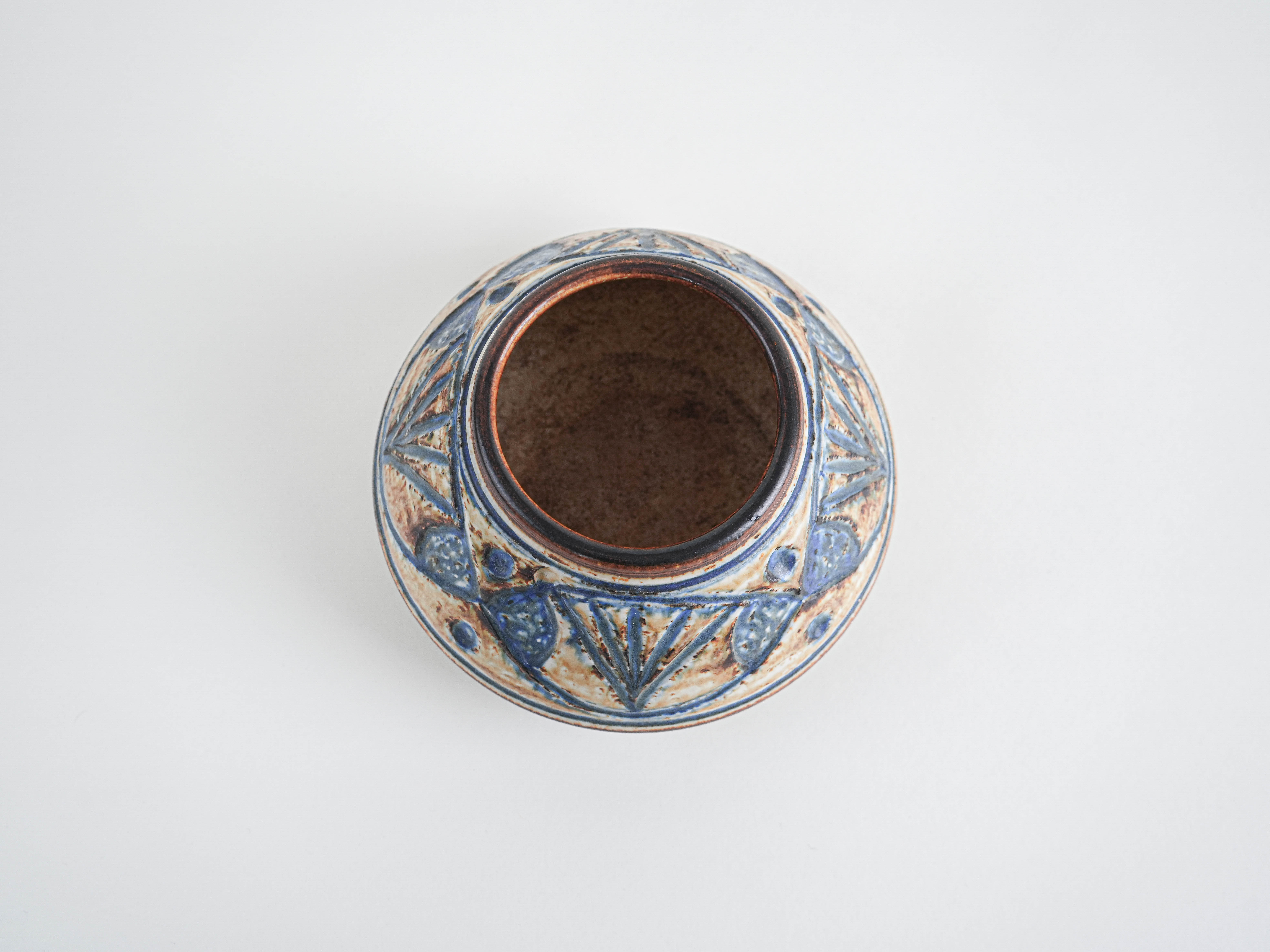 Ceramic vase, Danish design, 1960s, manufactured by Søholm