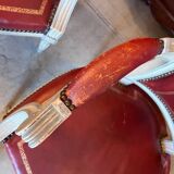 Pair of cabriolet armchairs