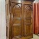 18th century walnut castle wardrobe - fully removable