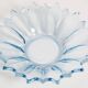 Assiette décorative vintage en verre bleu clair, Italie, années 1960