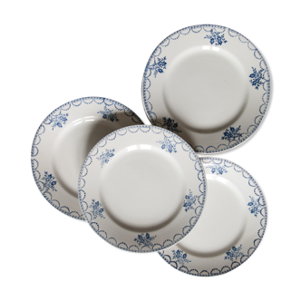 Old dessert plates - blue décor